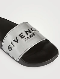 Rubber Logo Slide Sandals