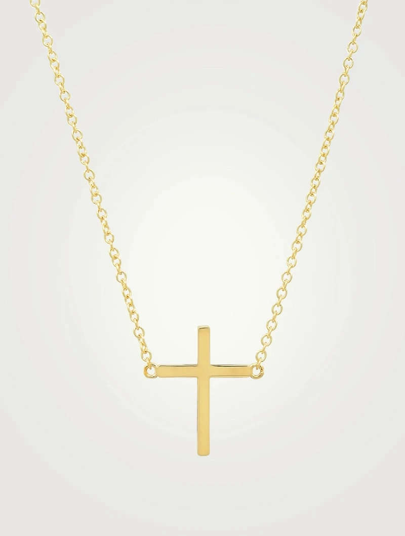18K Gold Cross Necklace