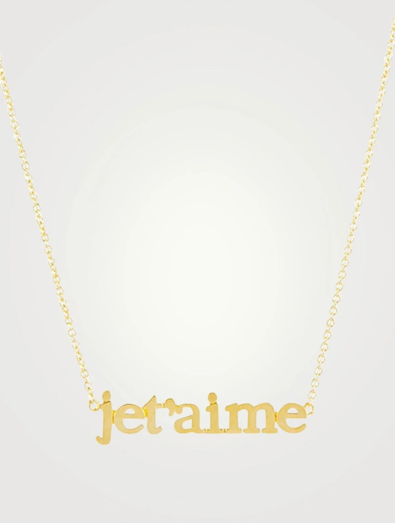 18K Gold Je T'Aime Necklace