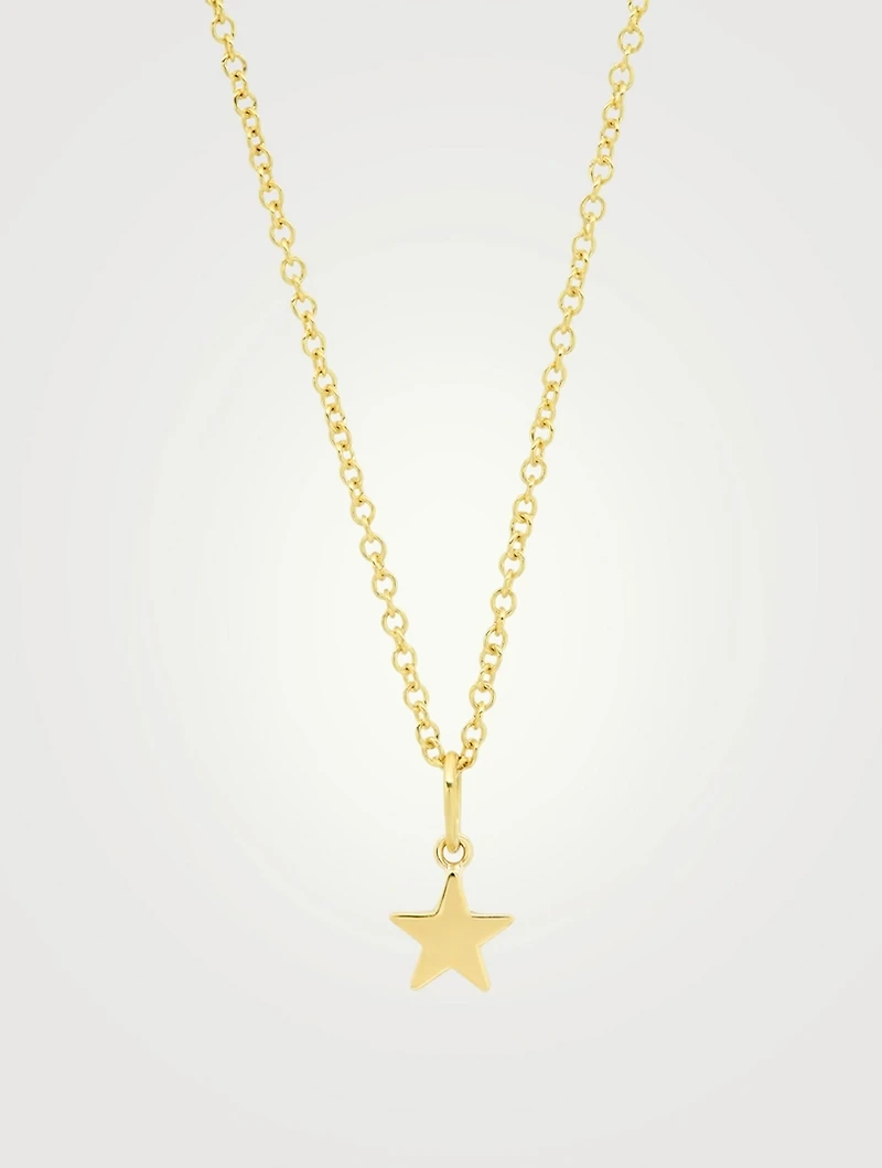 Mini 18K Gold Star Necklace