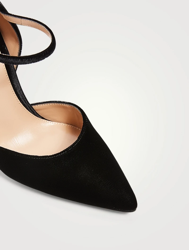 Violet Velvet Mary Jane Pumps
