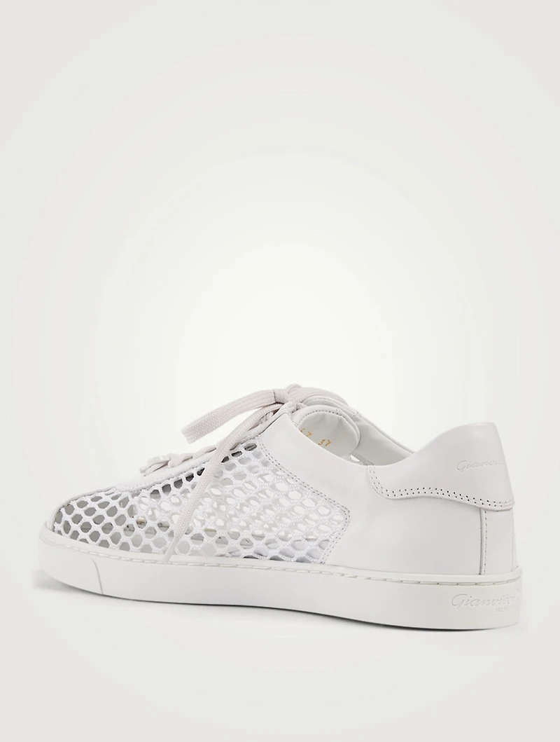 Helena Mesh And Leather Sneakers