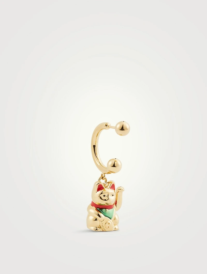 24K Goldplated Maneki Neko Earring