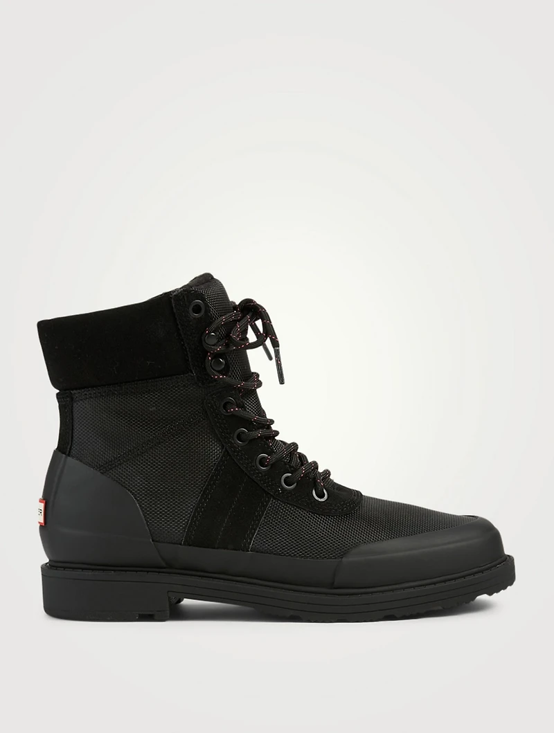 Original Insulated Commando Suede And Nylon Lace-Up Ankle Boots
