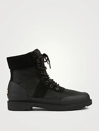 Original Insulated Commando Suede And Nylon Lace-Up Ankle Boots