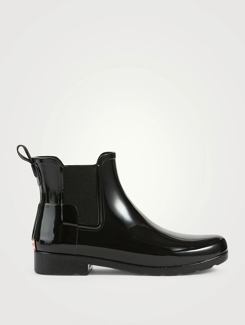 Refined Gloss Rubber Chelsea Rain Boots