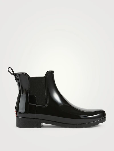 Refined Gloss Rubber Chelsea Rain Boots
