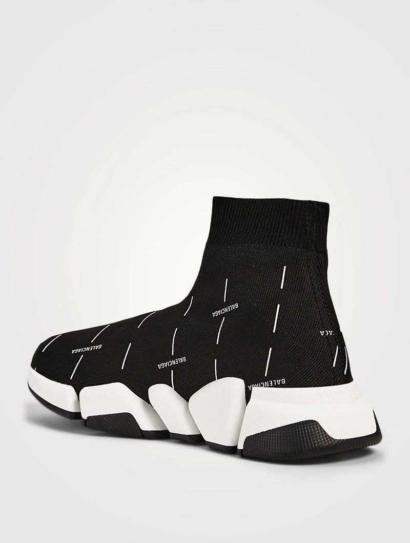 Speed 2.0 Technical Recycled Knit Sock Sneakers Logo License Print