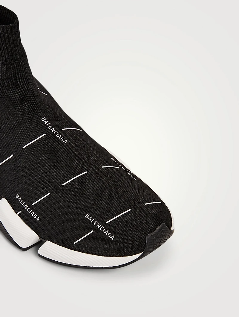 Speed 2.0 Technical Recycled Knit Sock Sneakers Logo License Print