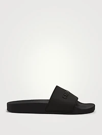 Rubber Logo Pool Slide Sandals