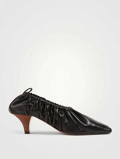 Phinia 55 Gathered Leather Pumps