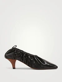Phinia 55 Gathered Leather Pumps