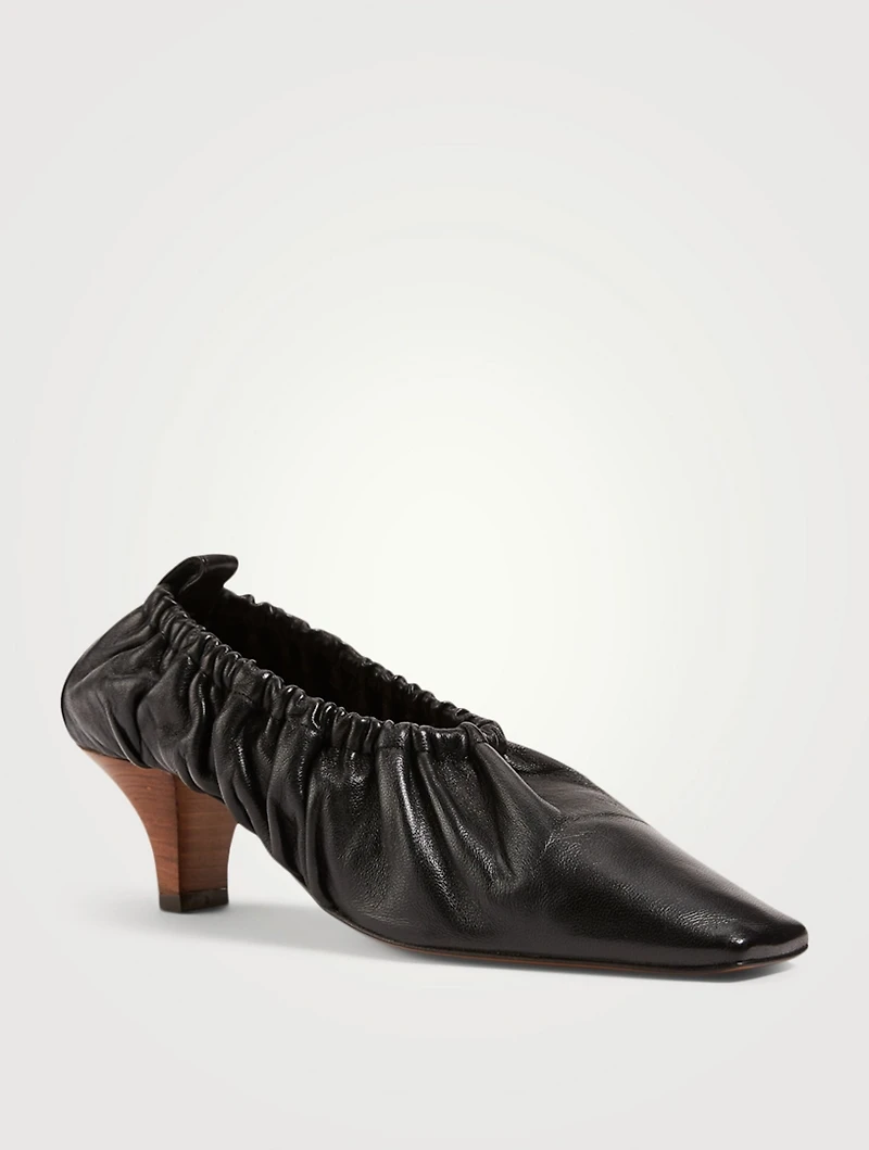 Phinia 55 Gathered Leather Pumps