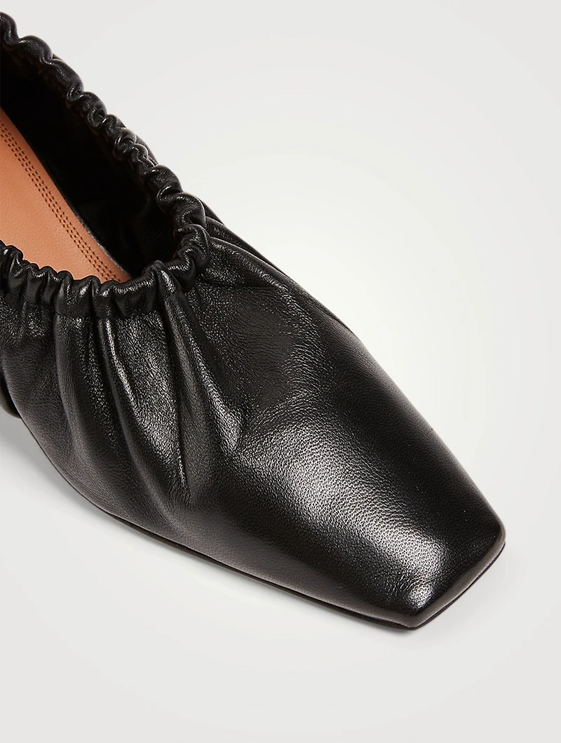 Phinia 55 Gathered Leather Pumps
