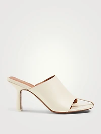 Jumel Leather Heeled Mule Sandals