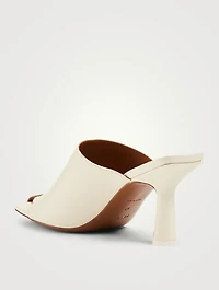 Jumel Leather Heeled Mule Sandals