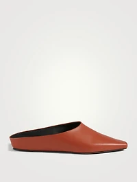 Alba Leather Flat Mules