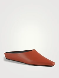 Alba Leather Flat Mules