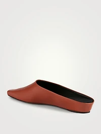 Alba Leather Flat Mules