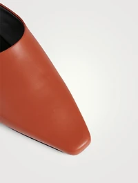 Alba Leather Flat Mules