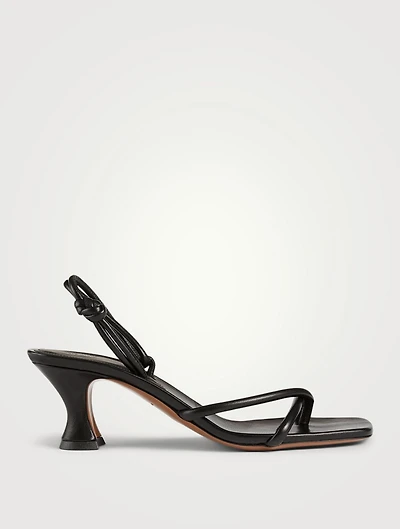 Borealis Leather Slingback Heeled Sandals