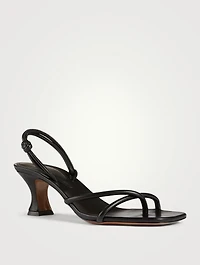 Borealis Leather Slingback Heeled Sandals