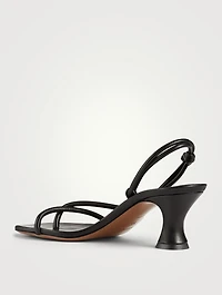 Borealis Leather Slingback Heeled Sandals