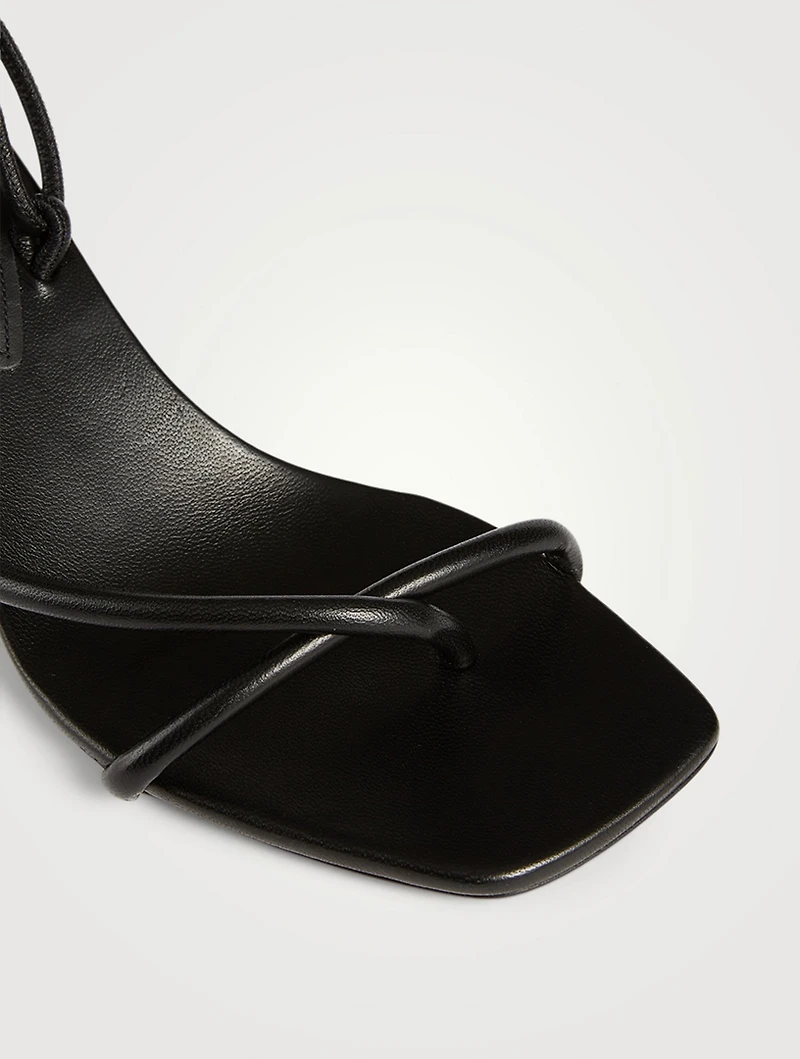 Borealis Leather Slingback Heeled Sandals