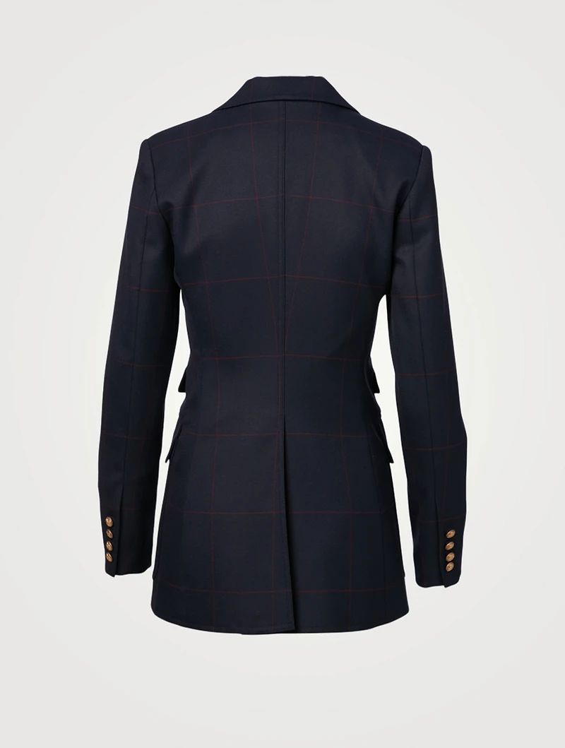 Birkin Blazer Windowpane Print
