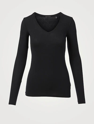 V-Neck Long-Sleeve T-Shirt