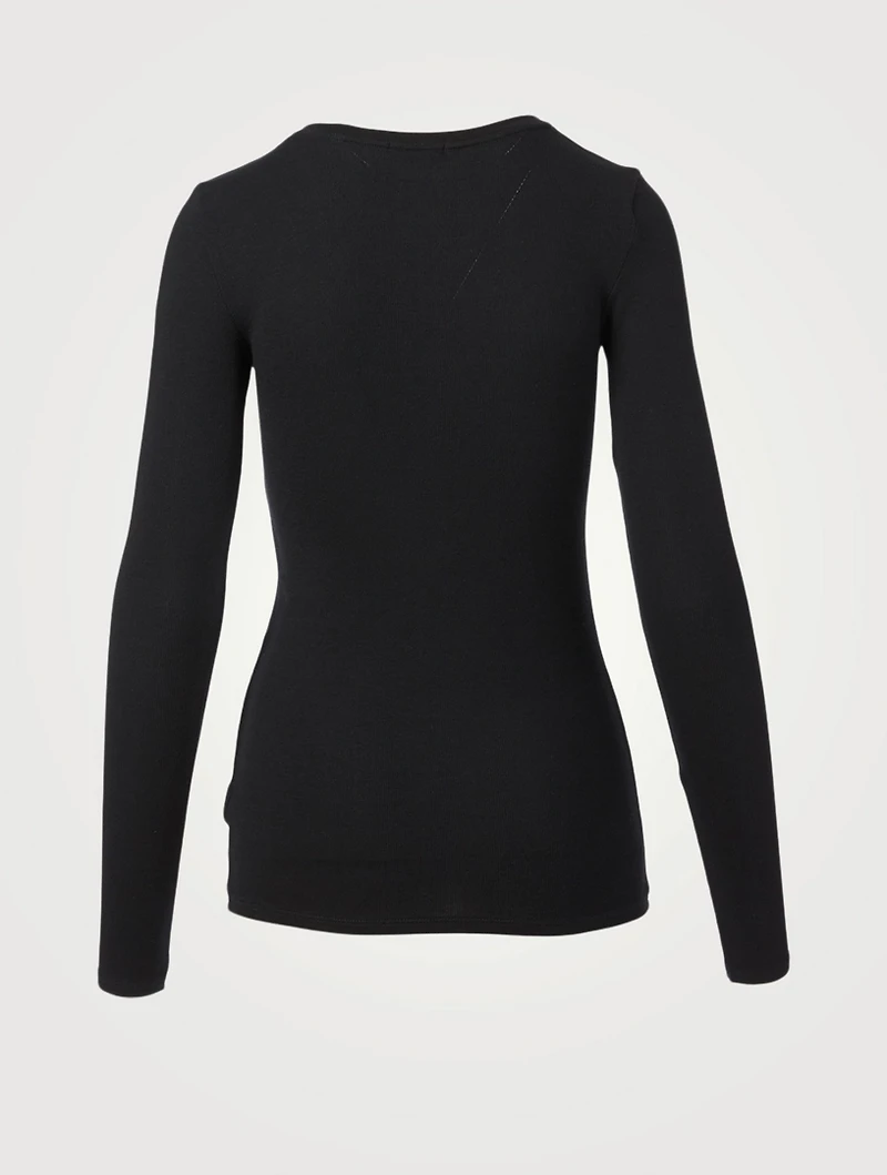 V-Neck Long-Sleeve T-Shirt