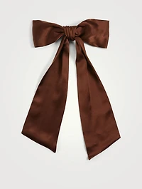 Oversized Silk Hair Bow