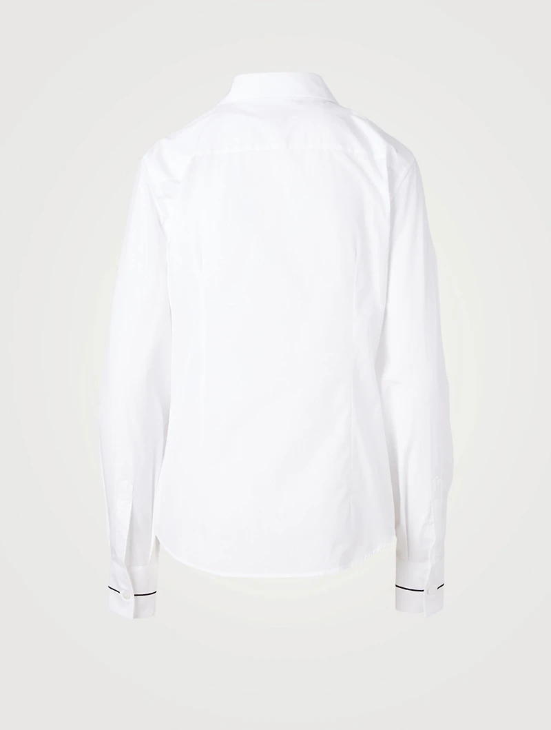 Cotton Shirt With Stitch Detail