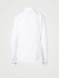 Cotton Shirt With Stitch Detail
