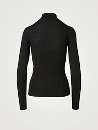 Wool And Silk Turtleneck Top