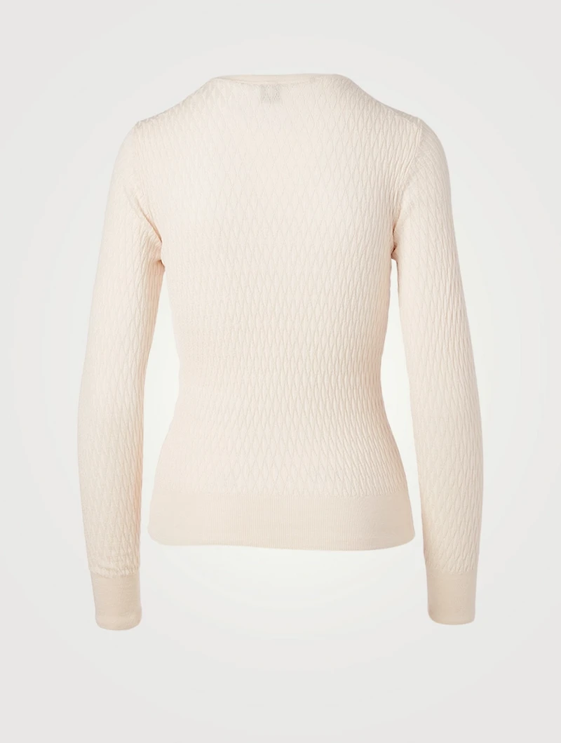 Wool And Silk Crewneck Top