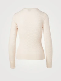 Wool And Silk Crewneck Top