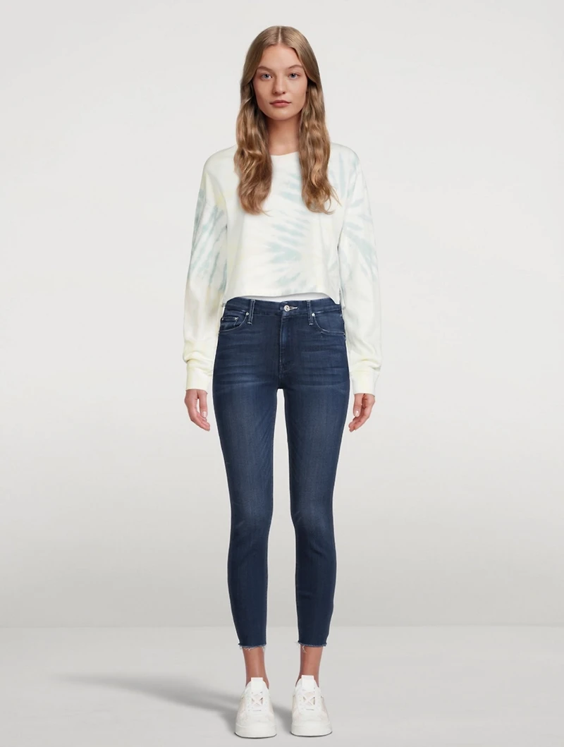 Looker High-Waisted Jeans With Ankle Fray