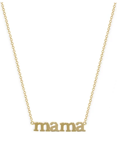 18K Gold Mama Necklace