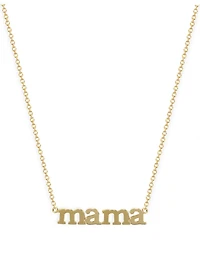 18K Gold Mama Necklace