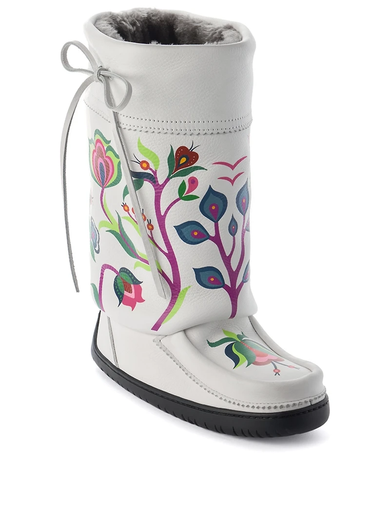 Christi Belcourt Gatherer Leather Mukluks