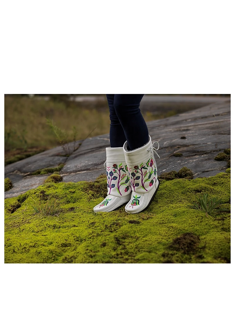 Christi Belcourt Gatherer Leather Mukluks