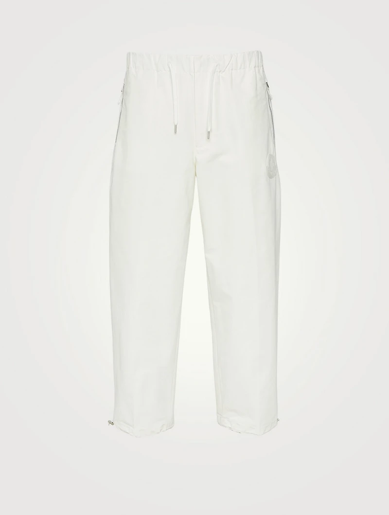 Cotton-Blend Drawstring Pants