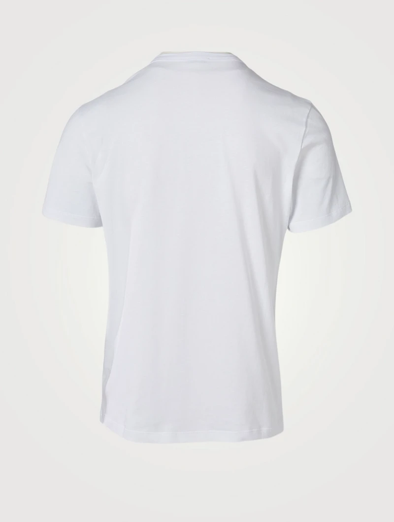 Cotton T-Shirt With Raised Logo