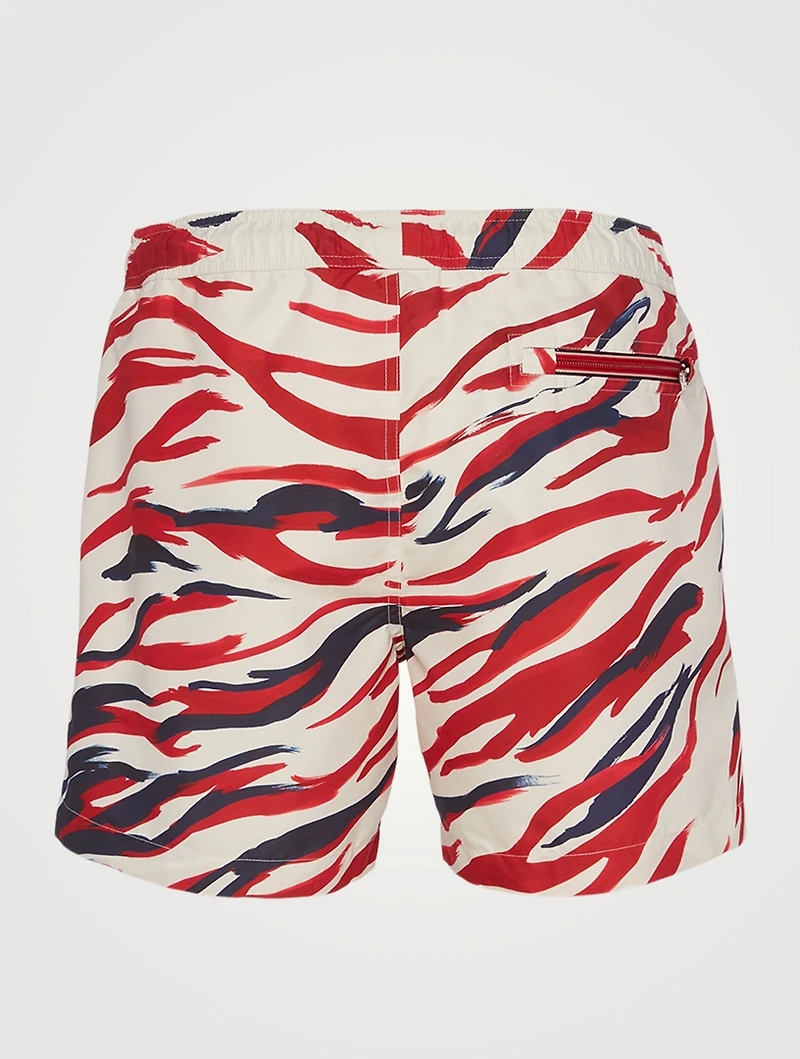 Swim Shorts Wave Print