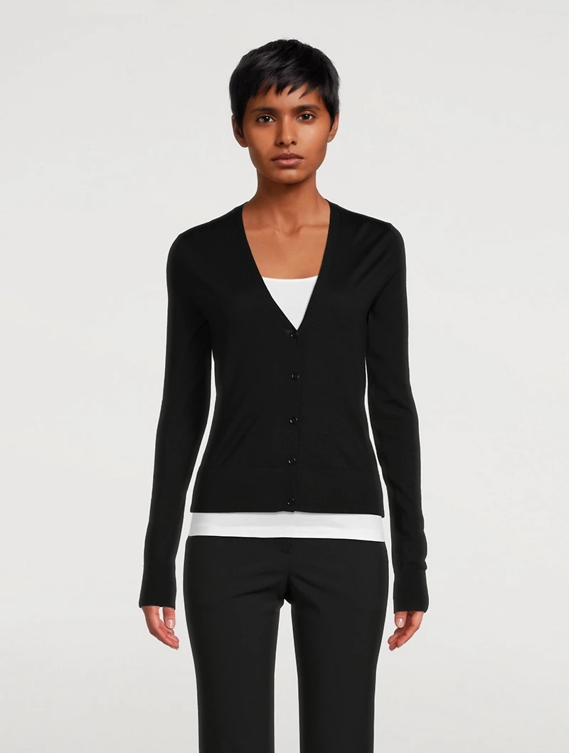 Wool V-Neck Cardigan