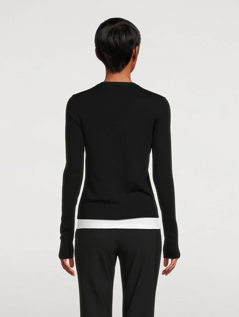 Wool V-Neck Cardigan