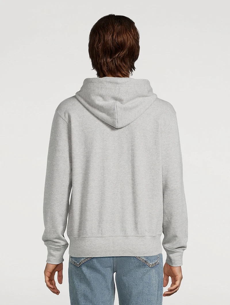 Cotton Zip Hoodie With Heart
