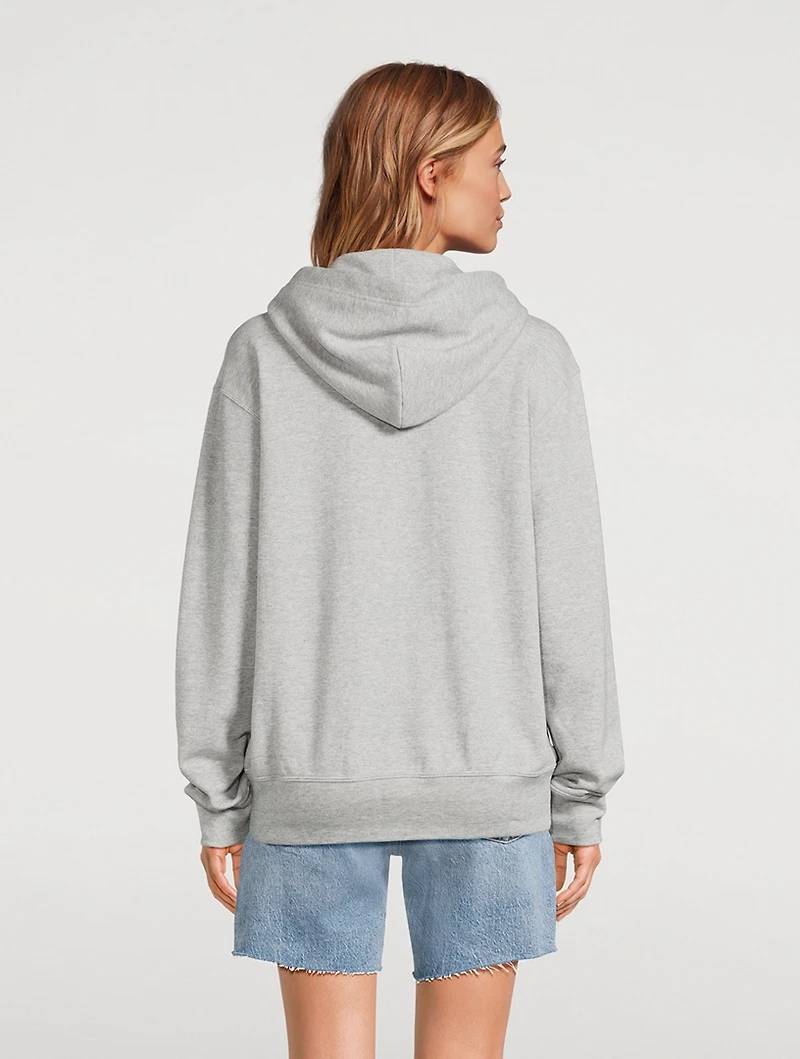 Cotton Zip Hoodie With Heart