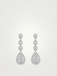 Serpent Boheme White Gold Pendant Earrings With Diamonds